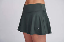 Load image into Gallery viewer, navy green tennis skirt